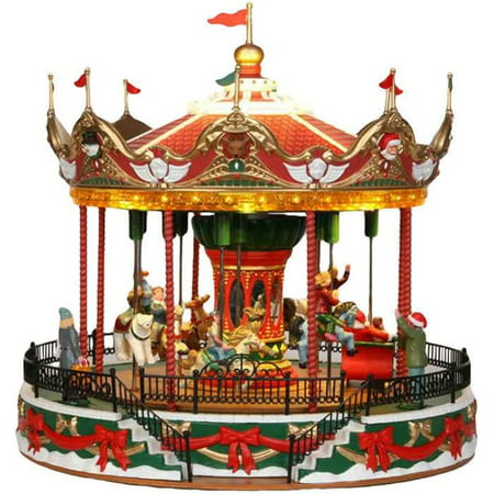 Lemax Christmas Village Santa Carousel by Lemax